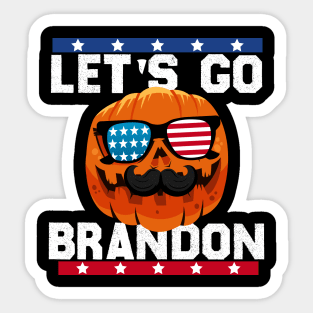 Lets Go Brandon Funny Men Women Vintage Halloween shirt Sticker